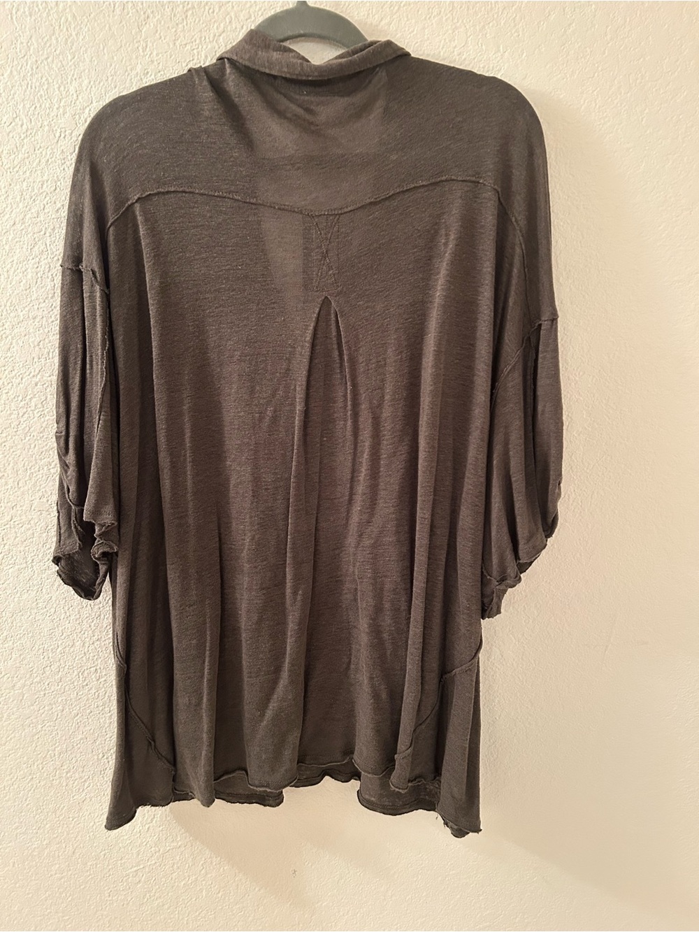 We The Free Washed Army Green Button-Front Pocket Top - Picture 2 of 4